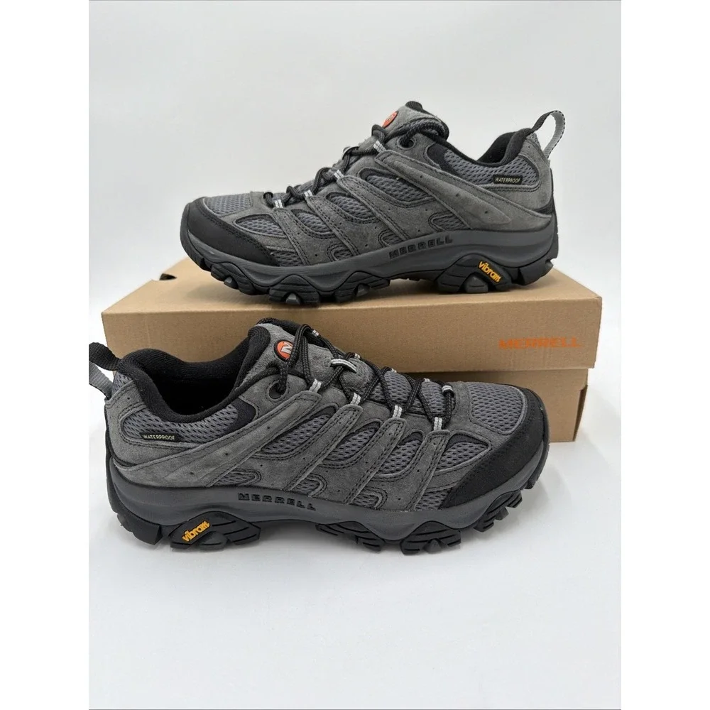 Merrell Men's Moab 3 Waterproof Hiking Shoes J035855 14 NWB Granite NWB NO LID